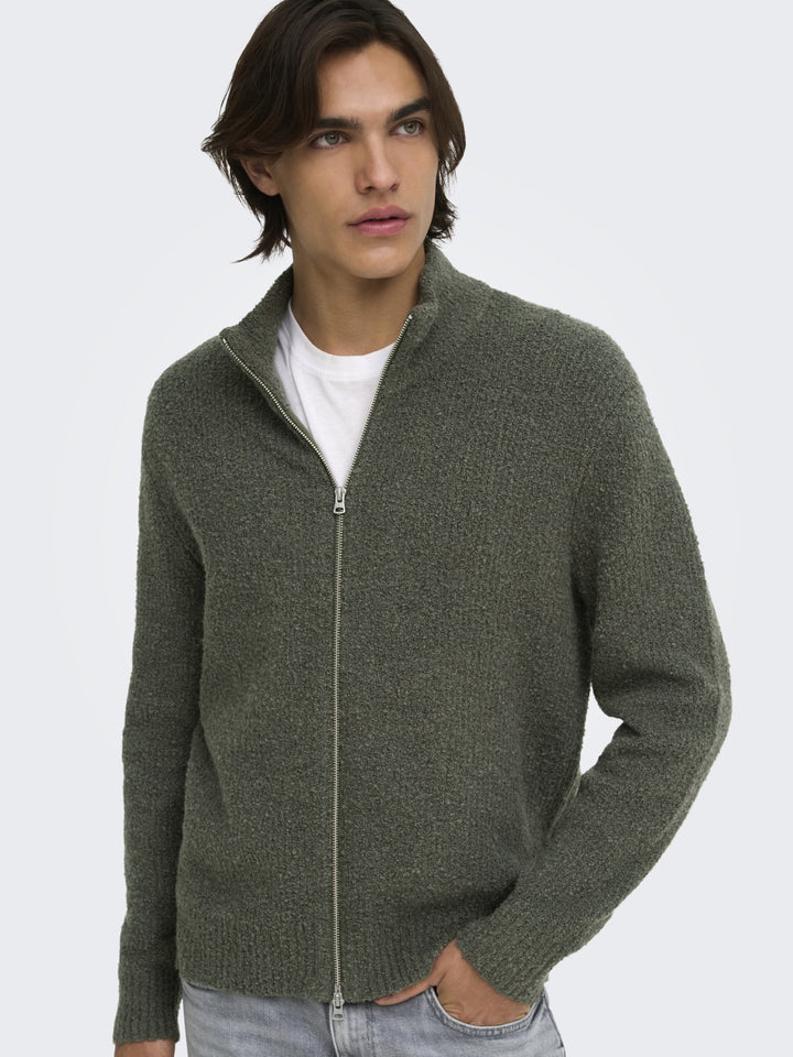 ONSDALE RLX LS CARDIGAN KNIT, Beluga 300541 Bild 6