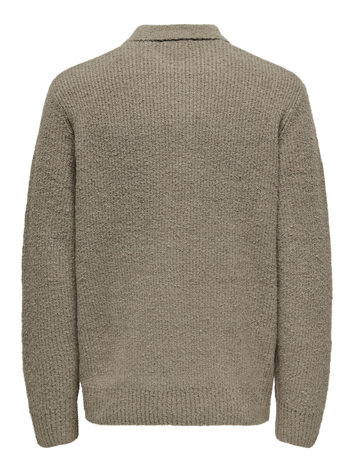 ONSDALE RLX LS POLO KNIT NOOS, Walnut 289140 Bild 2