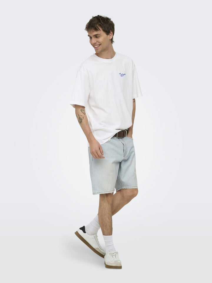 ONSEDGE LB 3662 DOT DNM SHORTS, Light Blue Denim 187212 Bild 6