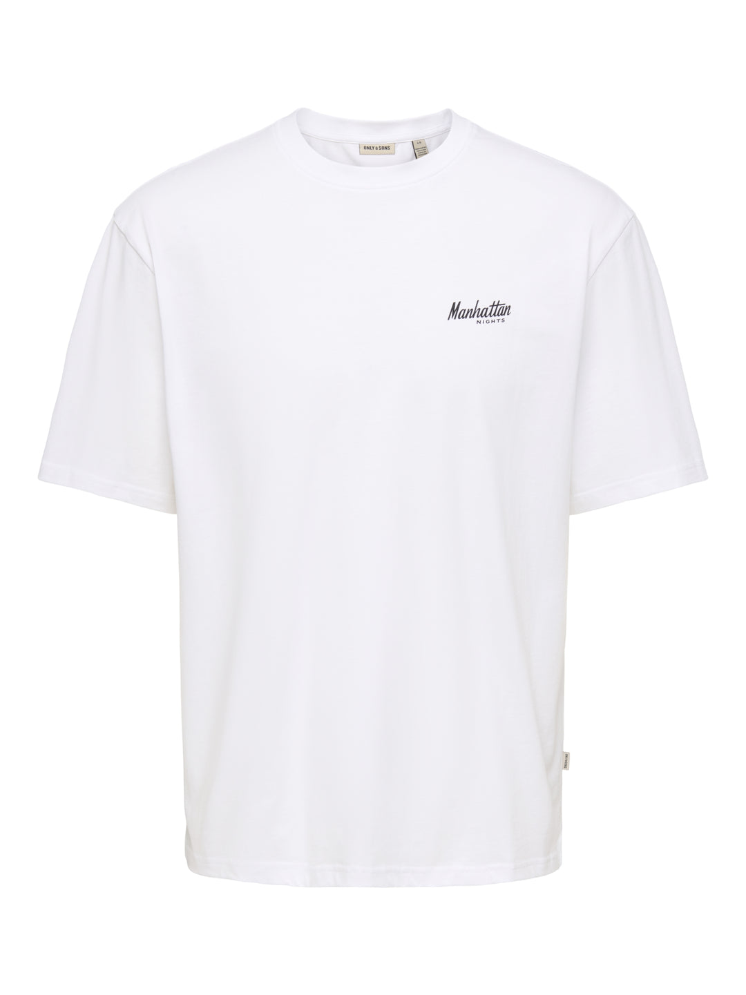 ONSFRED DRINKS LIFE RLX SS TEE, Bright White/MANHATTAN 209112003 Bild 1