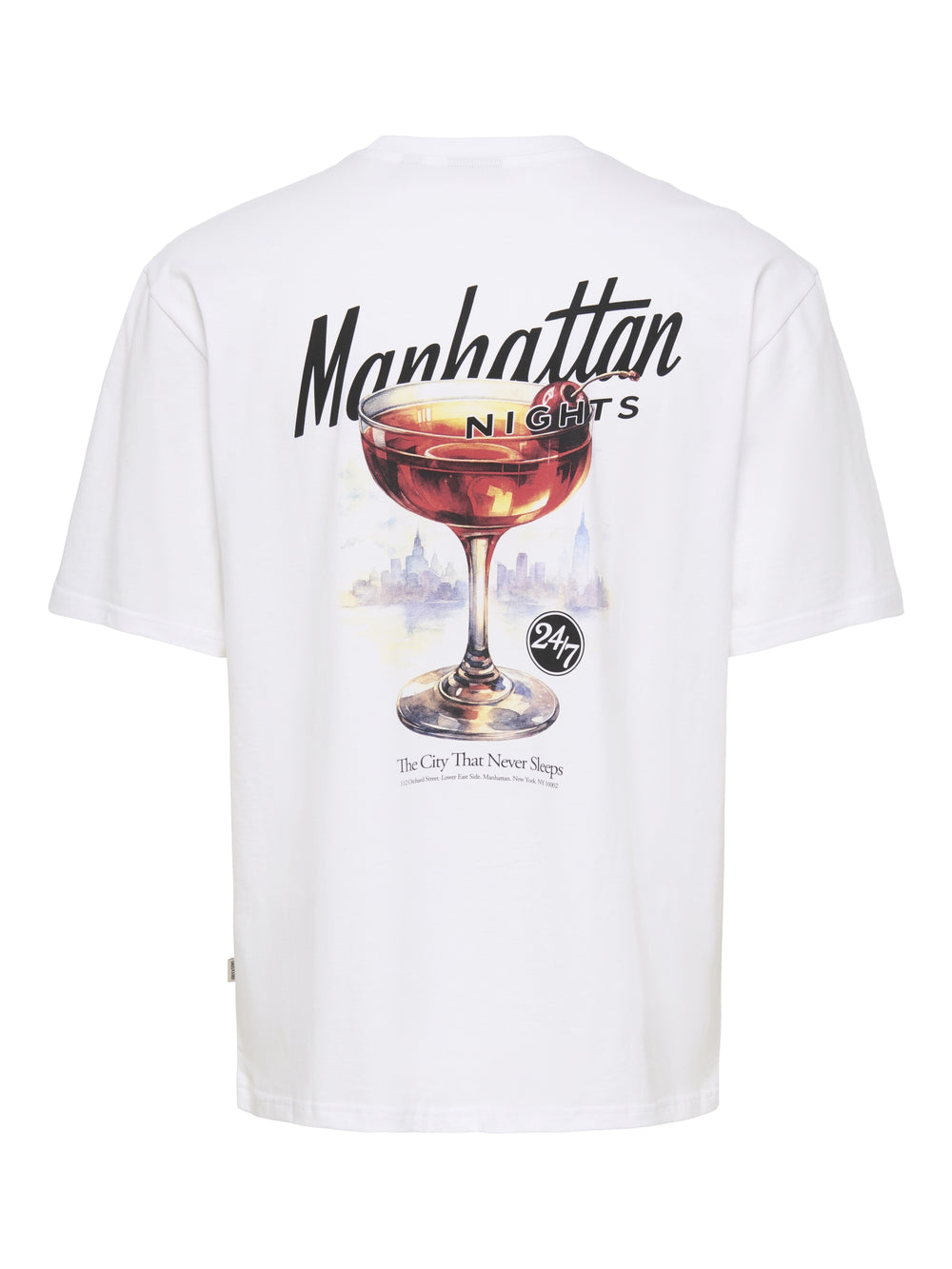 ONSFRED DRINKS LIFE RLX SS TEE, Bright White/MANHATTAN 209112003 Bild 2