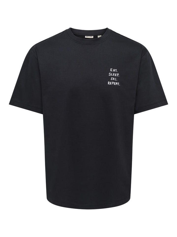 ONSFRED LIFE RLX SS PRINT TEE NOOS, Black/QUOTE 187679032 Bild 1