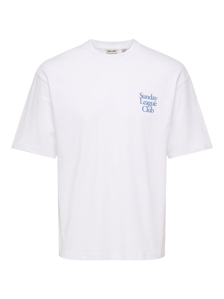 ONSFRED RUN CLUB BOXY SS TEE, Bright White/SUNDAY LEAUGE 209112001 Bild 1
