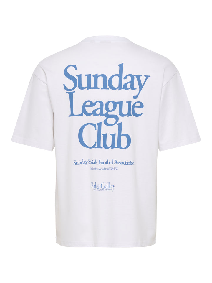 ONSFRED RUN CLUB BOXY SS TEE, Bright White/SUNDAY LEAUGE 209112001 Bild 2