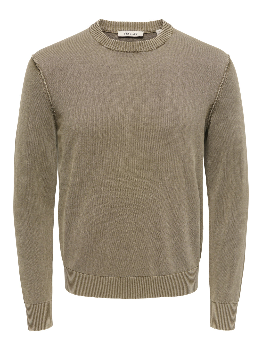 ONSGARSON LS REG WASH CREW KNIT, Chinchilla 202231 Bild 1