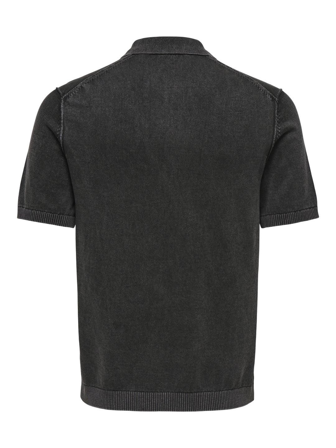 ONSGARSON SS REG WASH POLO KNIT, Black 187679 Bild 2