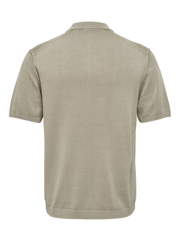 ONSGARSON SS REG WASH POLO KNIT, Chinchilla 202231 Bild 2