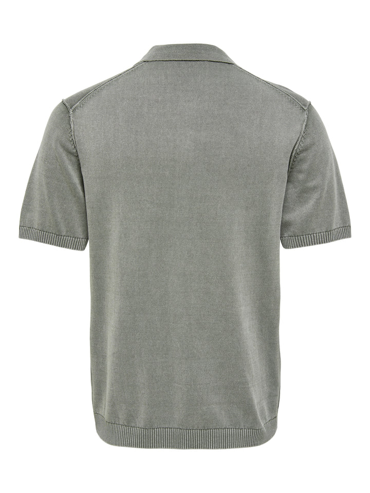 ONSGARSON SS REG WASH POLO KNIT, Castor Gray 262142 Bild 2