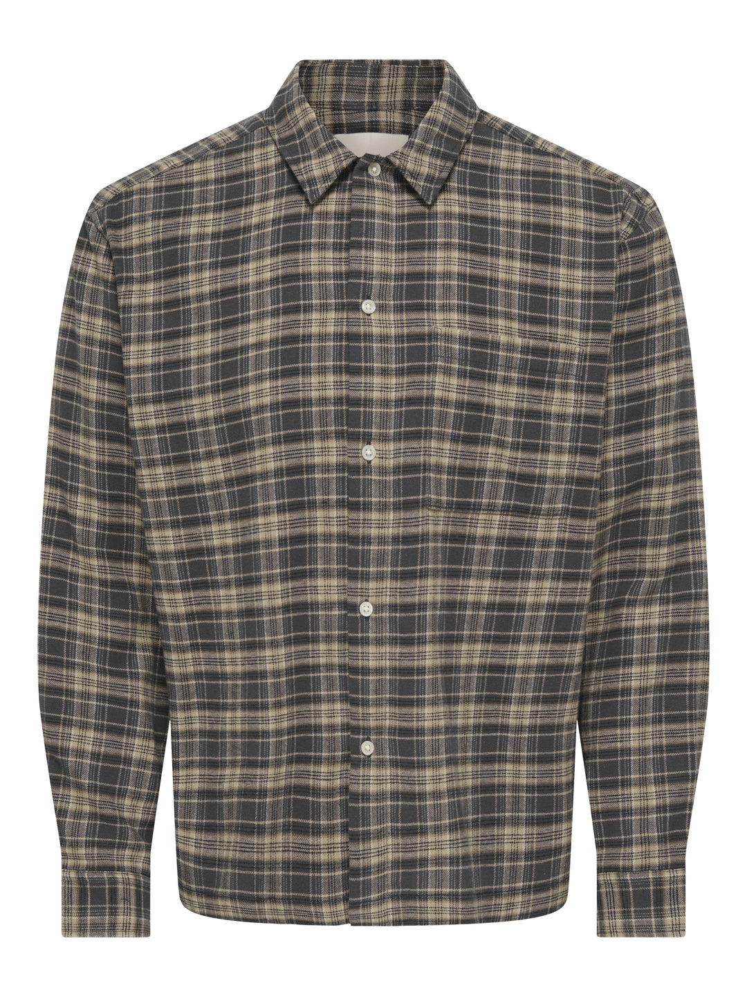 ONSHALE FLANNEL CHECK SHIRT RLX FIT, Grey Pinstripe 209236 Bild 1
