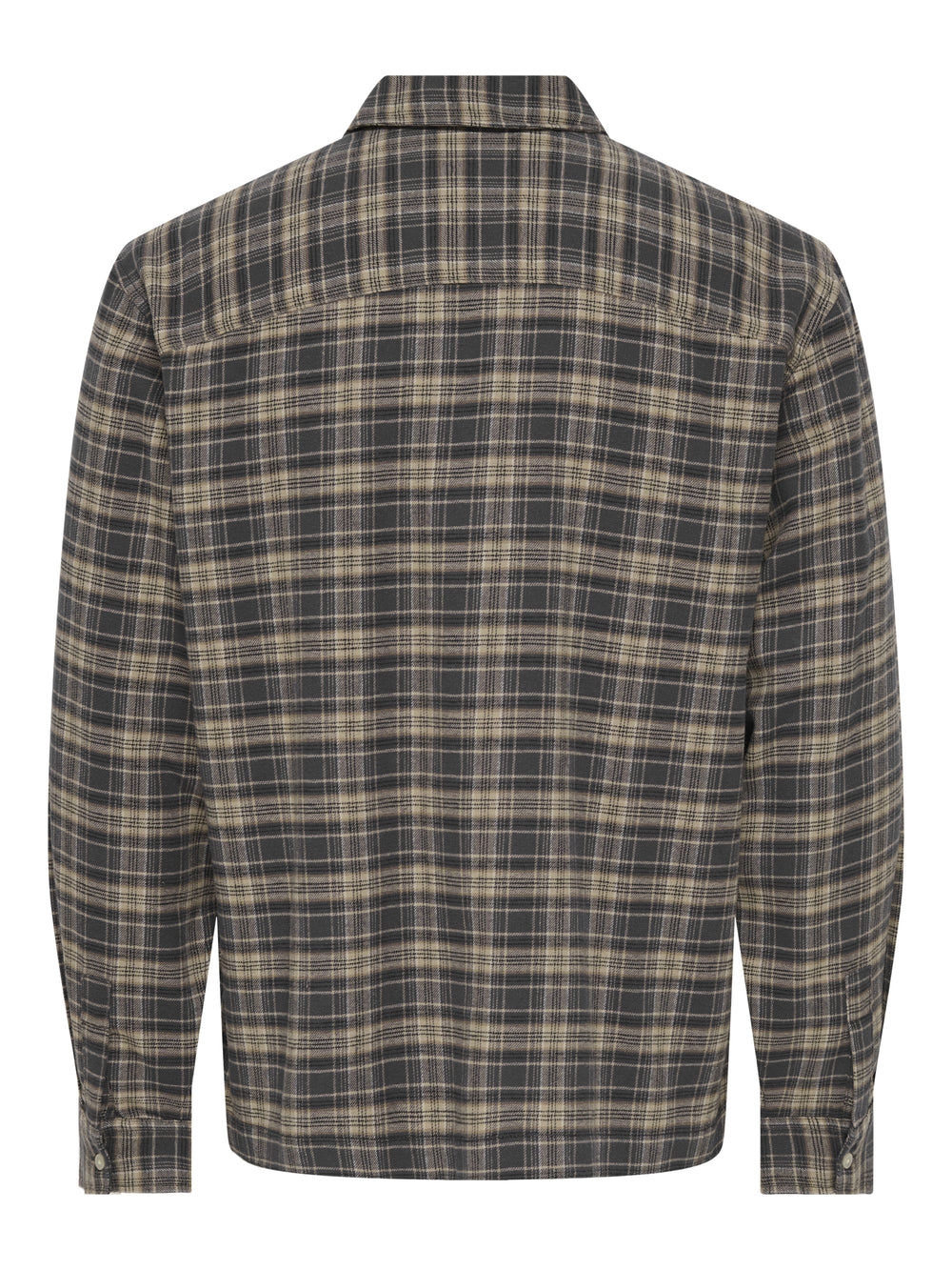ONSHALE FLANNEL CHECK SHIRT RLX FIT, Grey Pinstripe 209236 Bild 2