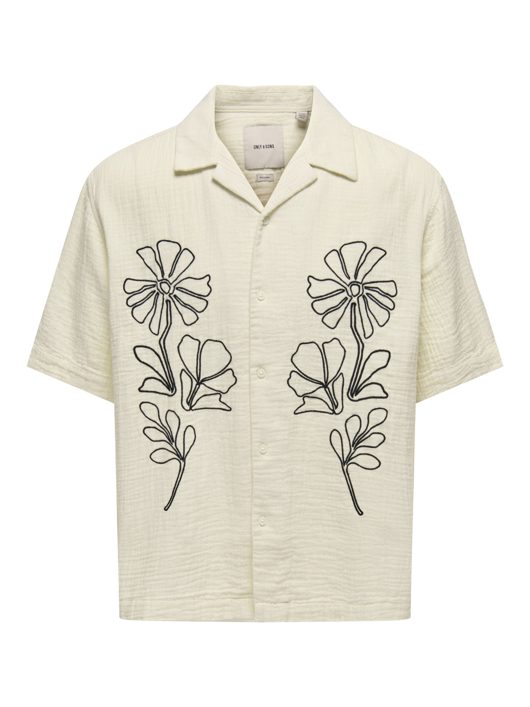 ONSJACKSON RLX SS 014 SHIRT, Bone White/BLACK 227239001 Bild 1
