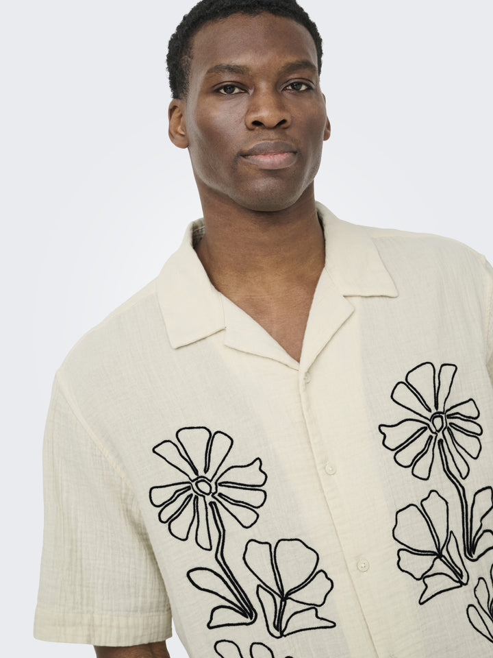 ONSJACKSON RLX SS 014 SHIRT, Bone White/BLACK 227239001 Bild 3