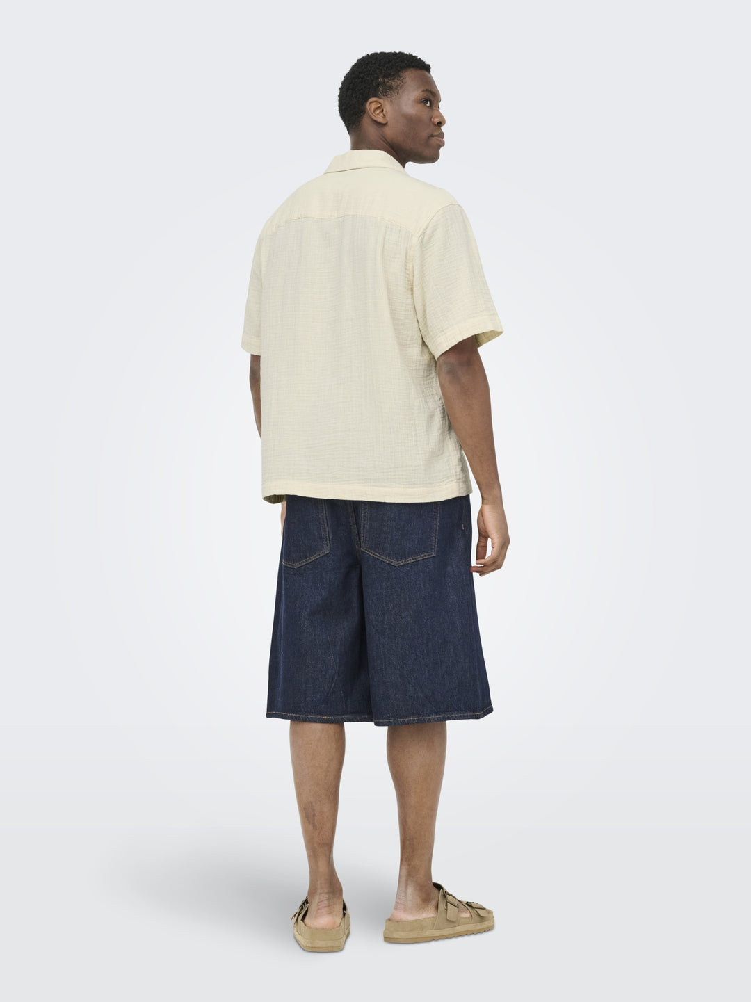 ONSJACKSON RLX SS 014 SHIRT, Bone White/BLACK 227239001 Bild 5