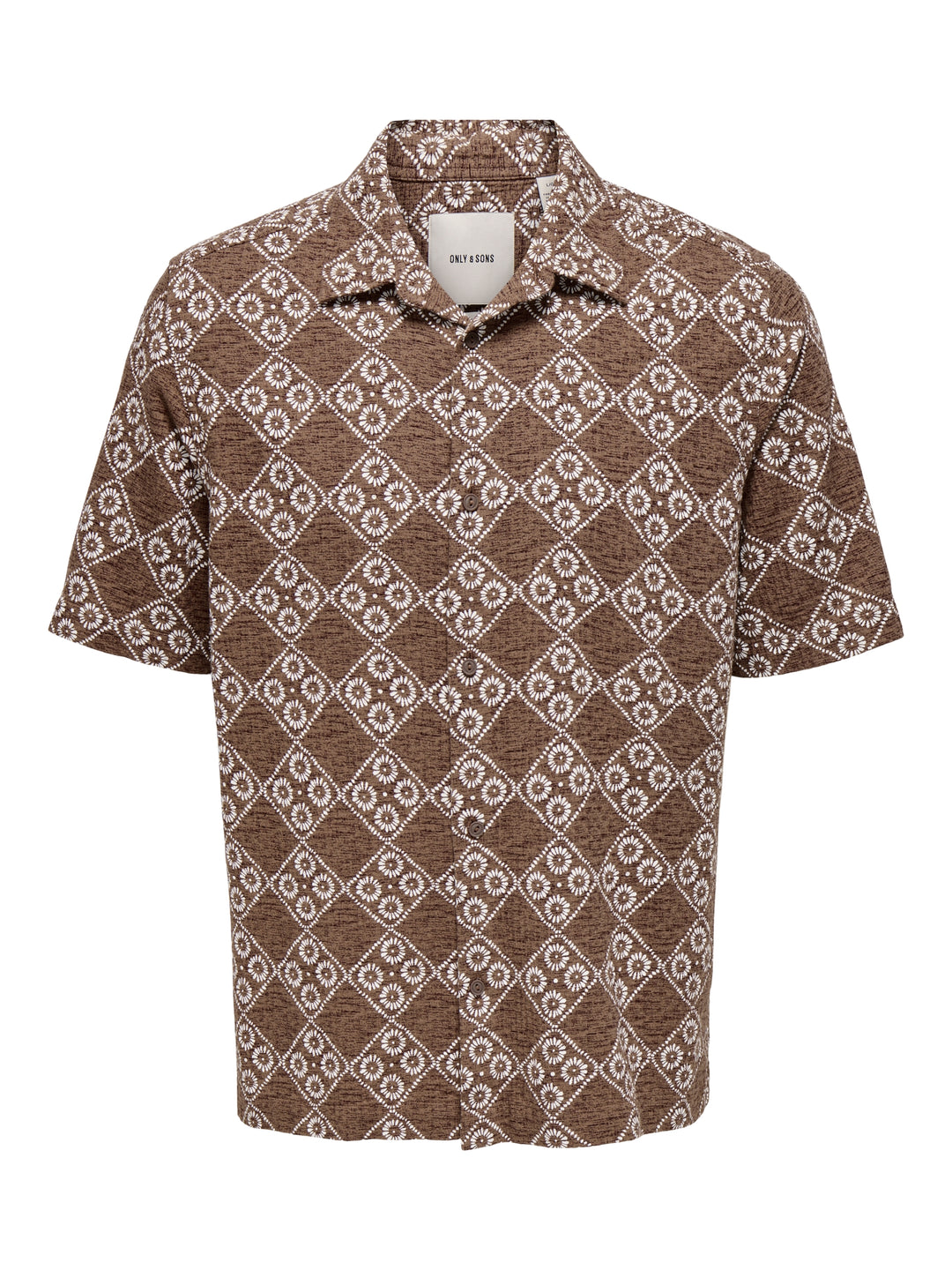 ONSJOHNSON REG SS 036 SHIRT, Potting Soil/EGRET 209670002 Bild 1