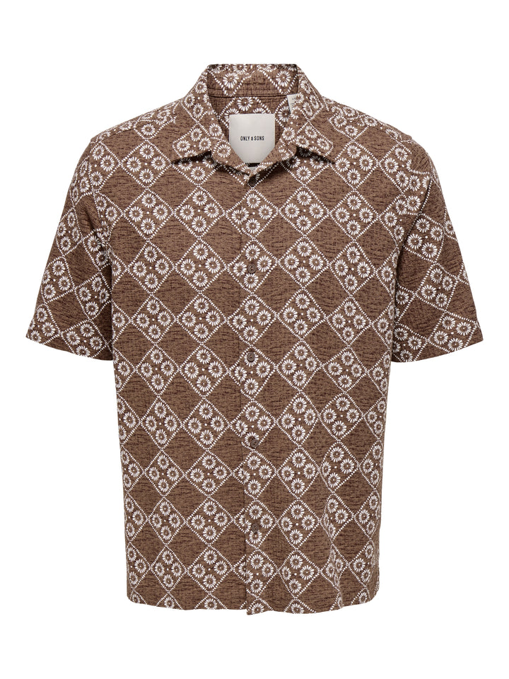 ONSJOHNSON REG SS 036 SHIRT, Potting Soil/EGRET 209670002 Bild 1