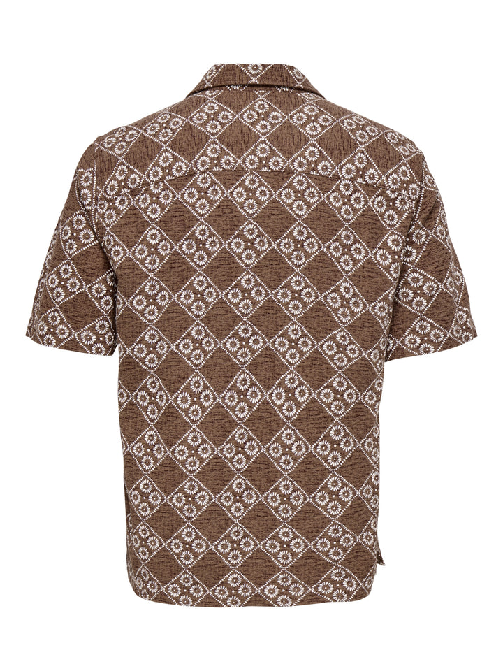 ONSJOHNSON REG SS 036 SHIRT, Potting Soil/EGRET 209670002 Bild 2