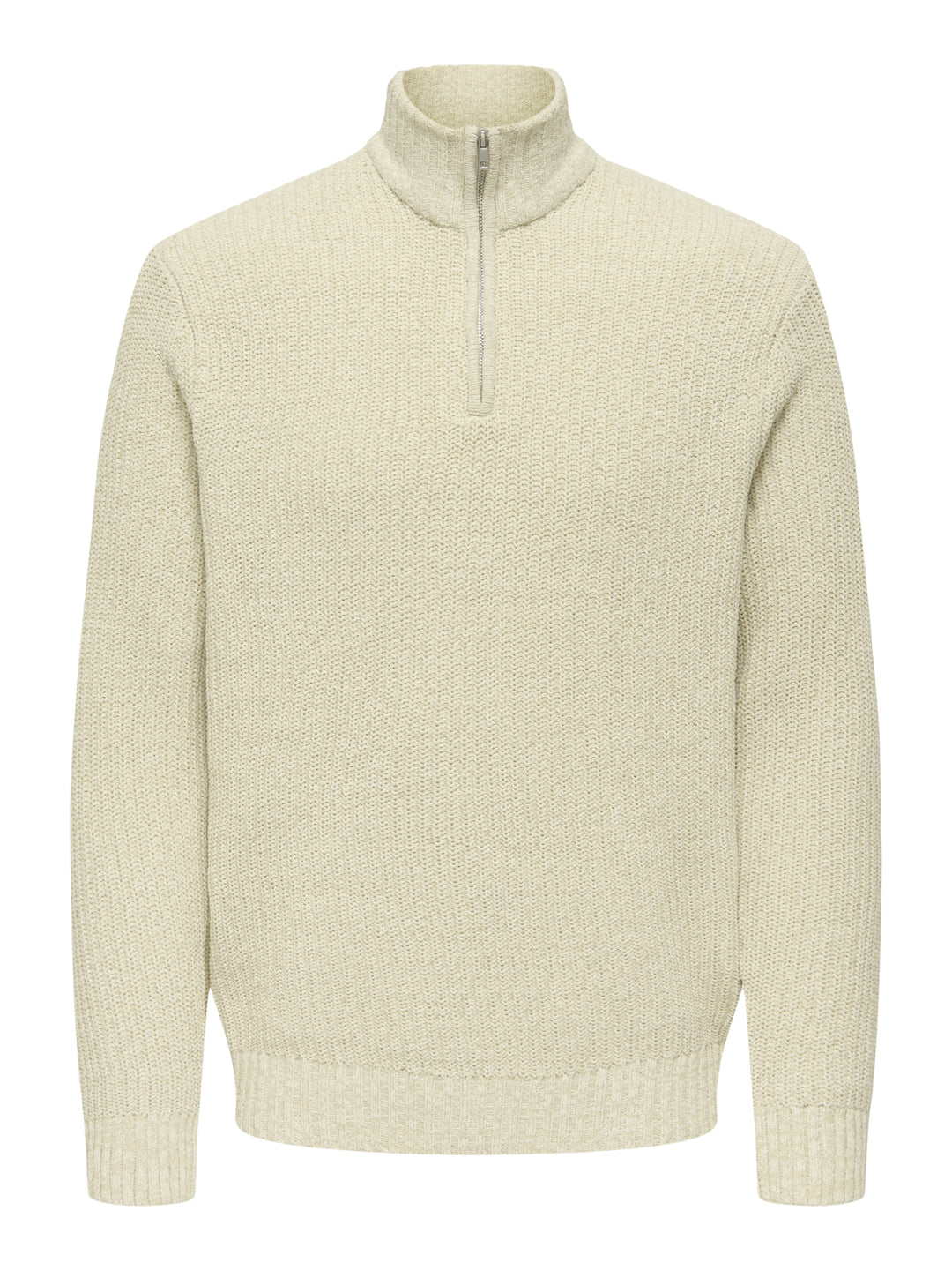 ONSJOIN REG LS HIGH NECK KNIT CAMP, Egret/MOONSTRUCK 187201003 Bild 1