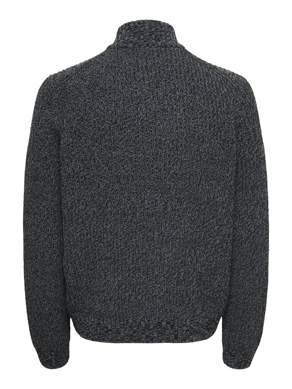ONSJOIN REG LS HIGH NECK KNIT CAMP, Black/GREY PINSTRIPE 187679005 Bild 2