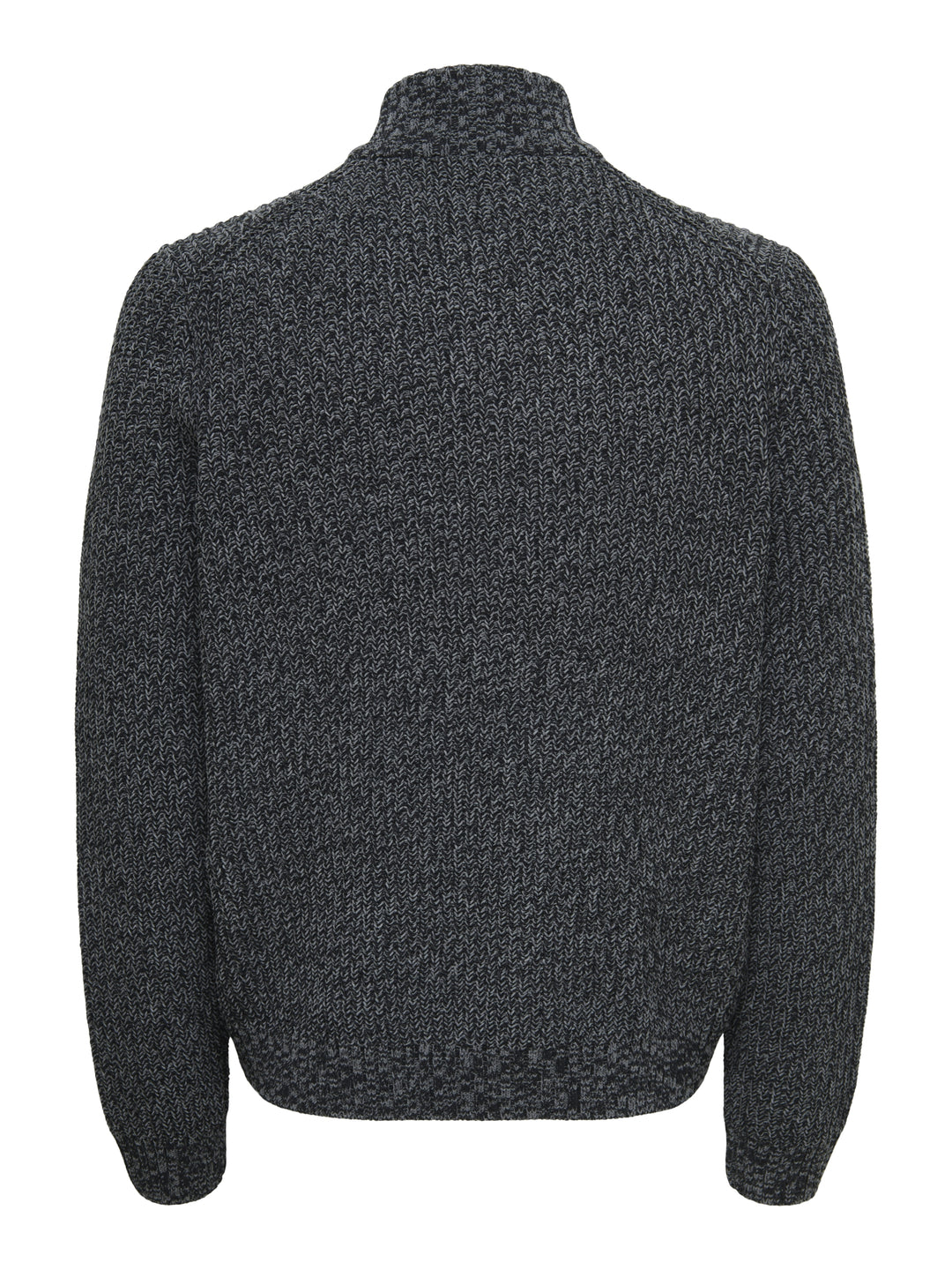 ONSJOIN REG LS HIGH NECK KNIT CAMP, Black/GREY PINSTRIPE 187679005 Bild 2