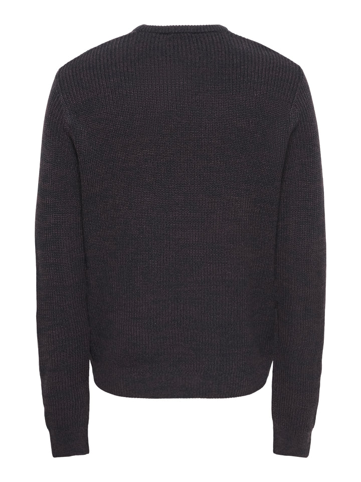 ONSJONAS REG CREW NECK KNIT, Sky Captain/RAISIN 239386001 Bild 2