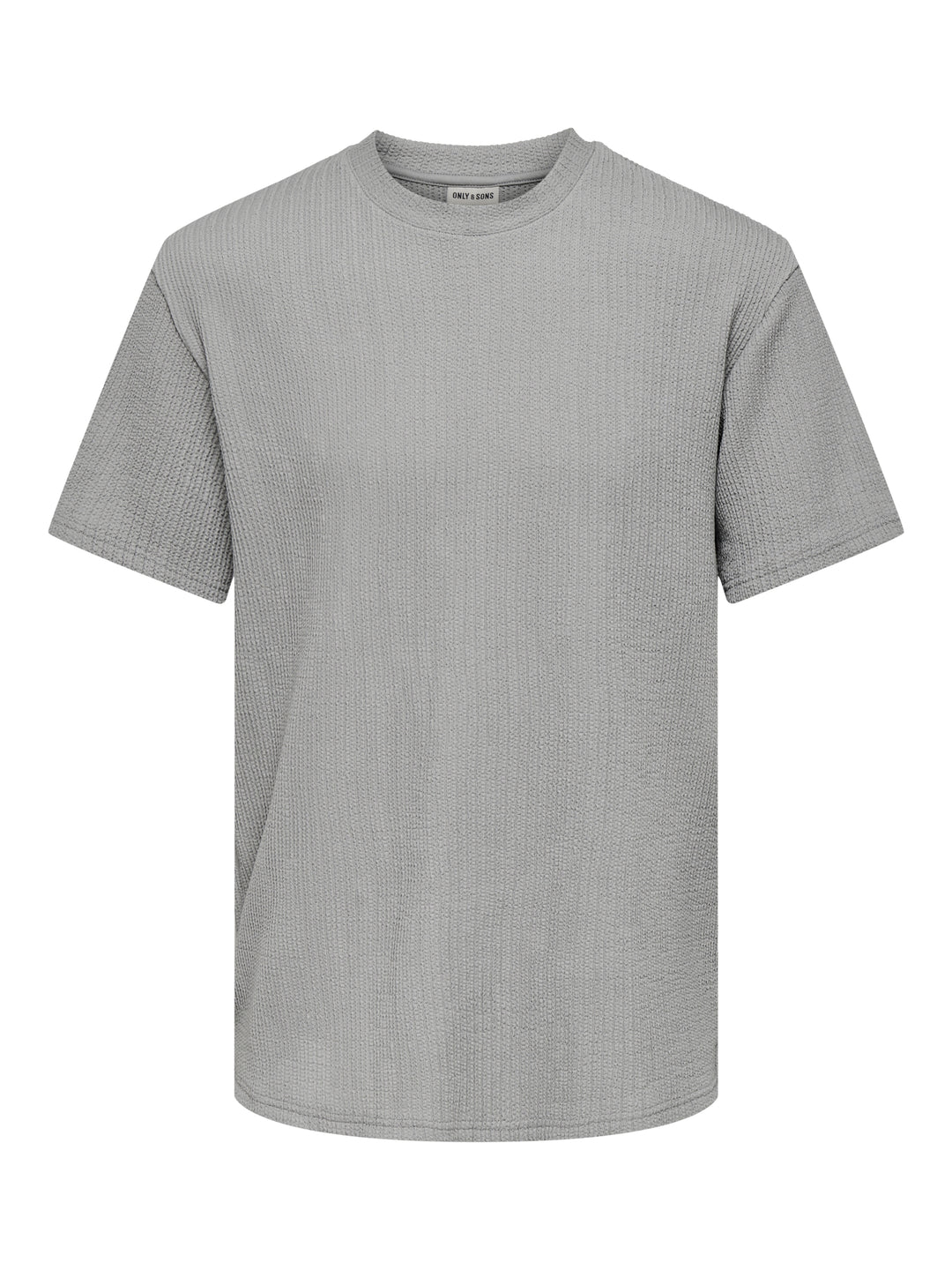ONSLAZIO LIFE REG SS PLISSE TEE, Ultimate Grey 300079 Bild 1