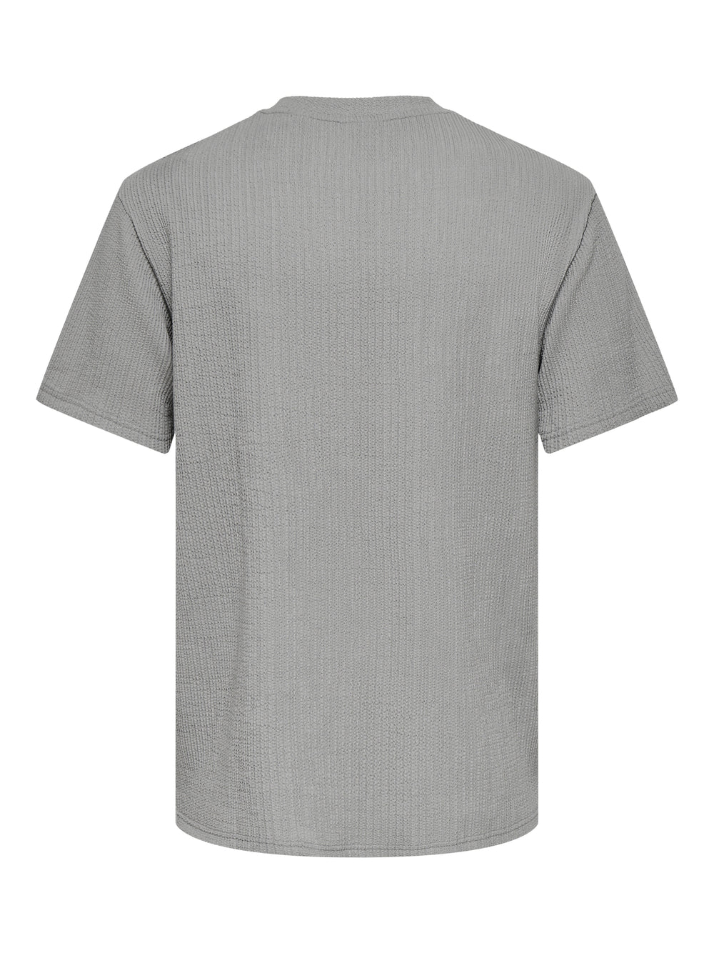 ONSLAZIO LIFE REG SS PLISSE TEE, Ultimate Grey 300079 Bild 2