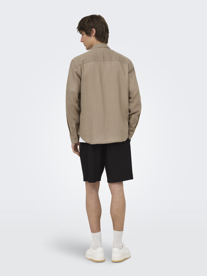 ONSLAZIO LIFE RLX PLISSE S SHORTS T, Black 187679 Bild 5