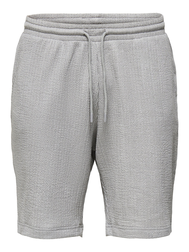 ONSLAZIO LIFE RLX PLISSE S SHORTS T, Ultimate Grey 300079 Bild 1