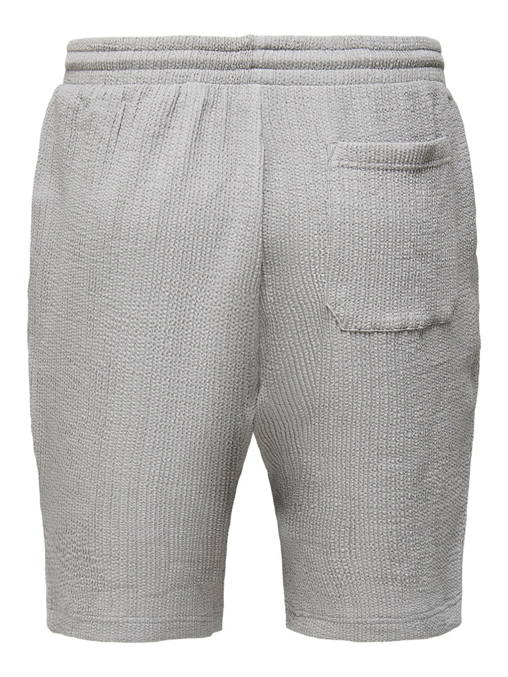 ONSLAZIO LIFE RLX PLISSE S SHORTS T, Ultimate Grey 300079 Bild 2