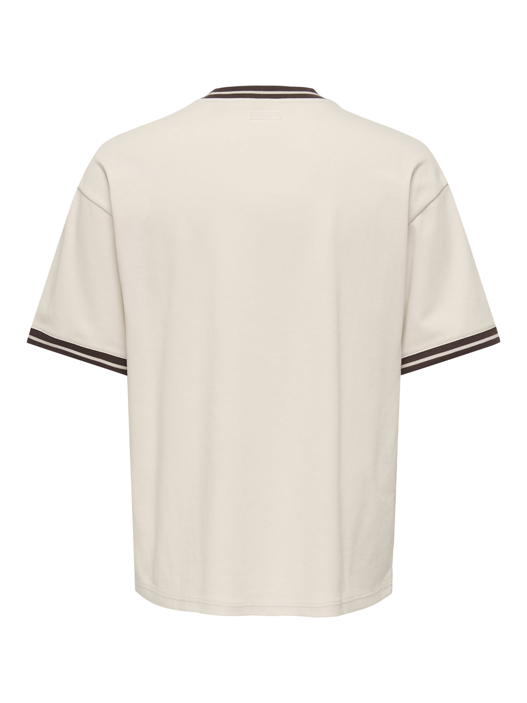 ONSLES CLASSIQUES CASPIAN BOXY SS T, Whitecap Gray/COFFEE BEAN 277455004 Bild 2