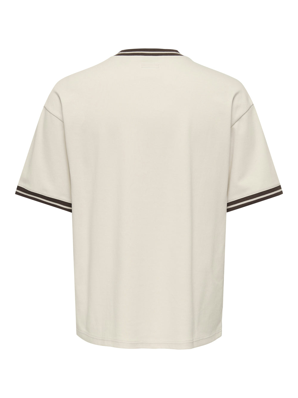 ONSLES CLASSIQUES CASPIAN BOXY SS T, Whitecap Gray/COFFEE BEAN 277455004 Bild 2