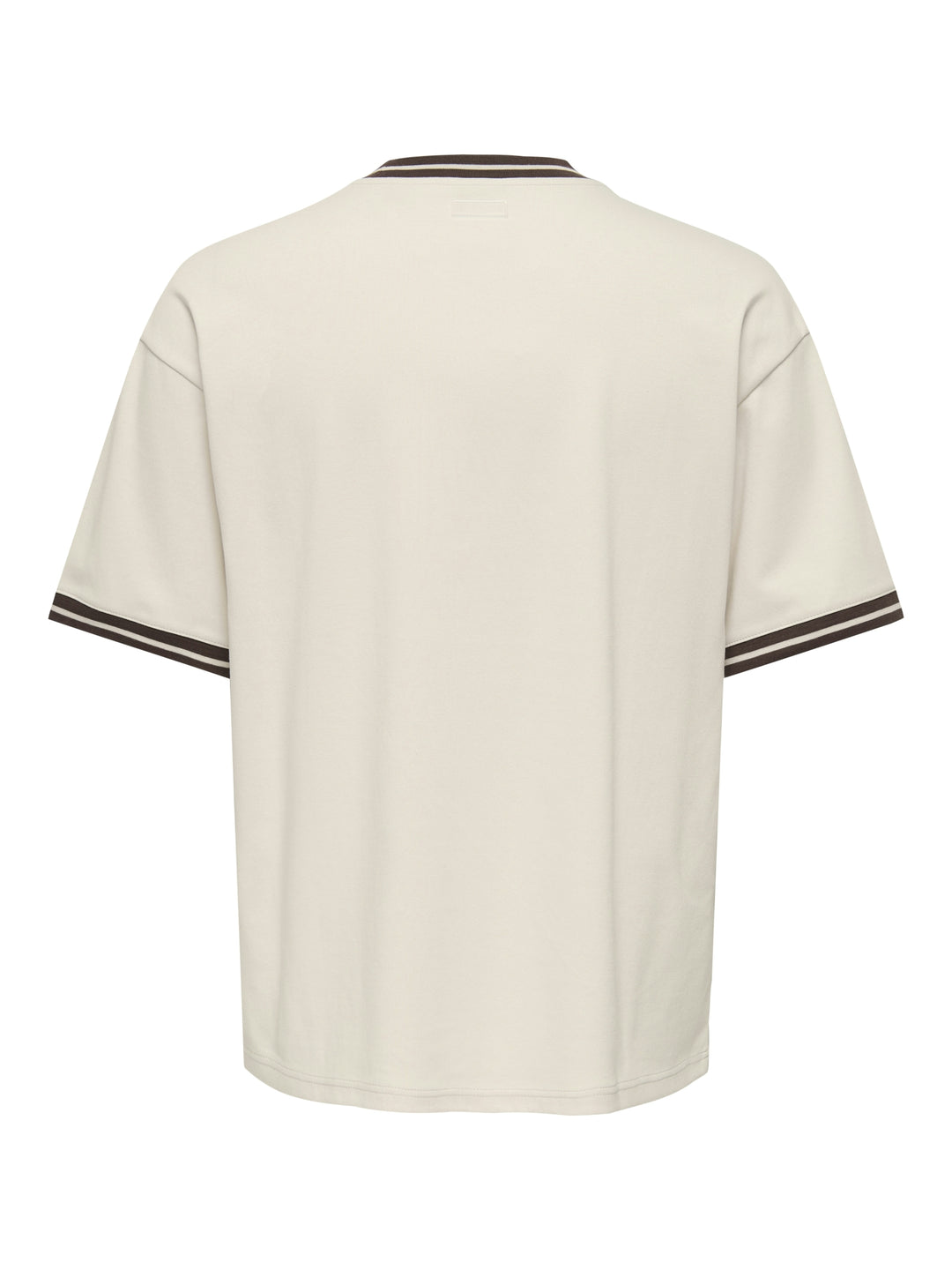 ONSLES CLASSIQUES CASPIAN BOXY SS T, Whitecap Gray/COFFEE BEAN 277455004 Bild 2