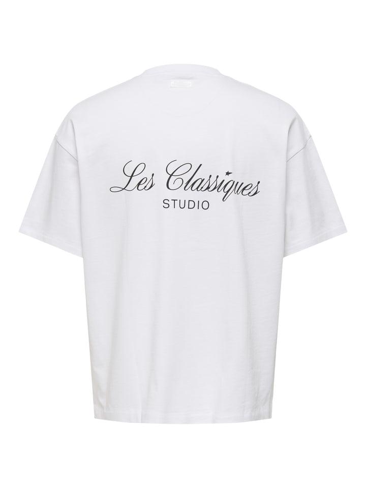 ONSLES CLASSIQUES LOOSE PRINT SS TE, Bright White/STUDIO 209112001 Bild 2