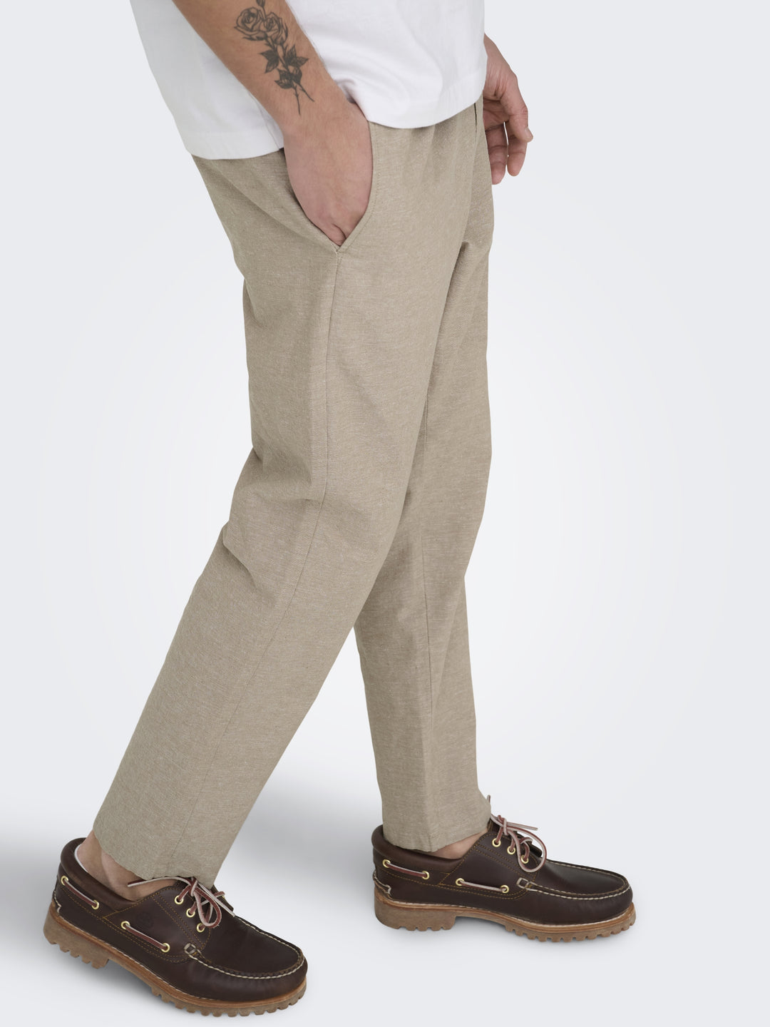 ONSLINUS CROP 0007 COT LIN PNT NOOS, Coriander/TWO TONE (WHITE) 297900002 Bild 7