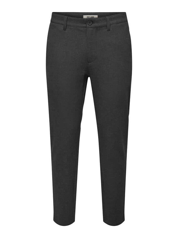 ONSMARK SLIM BRUSH PIQUE 0353 PANTS, Dark Grey Melange 187192 Bild 1