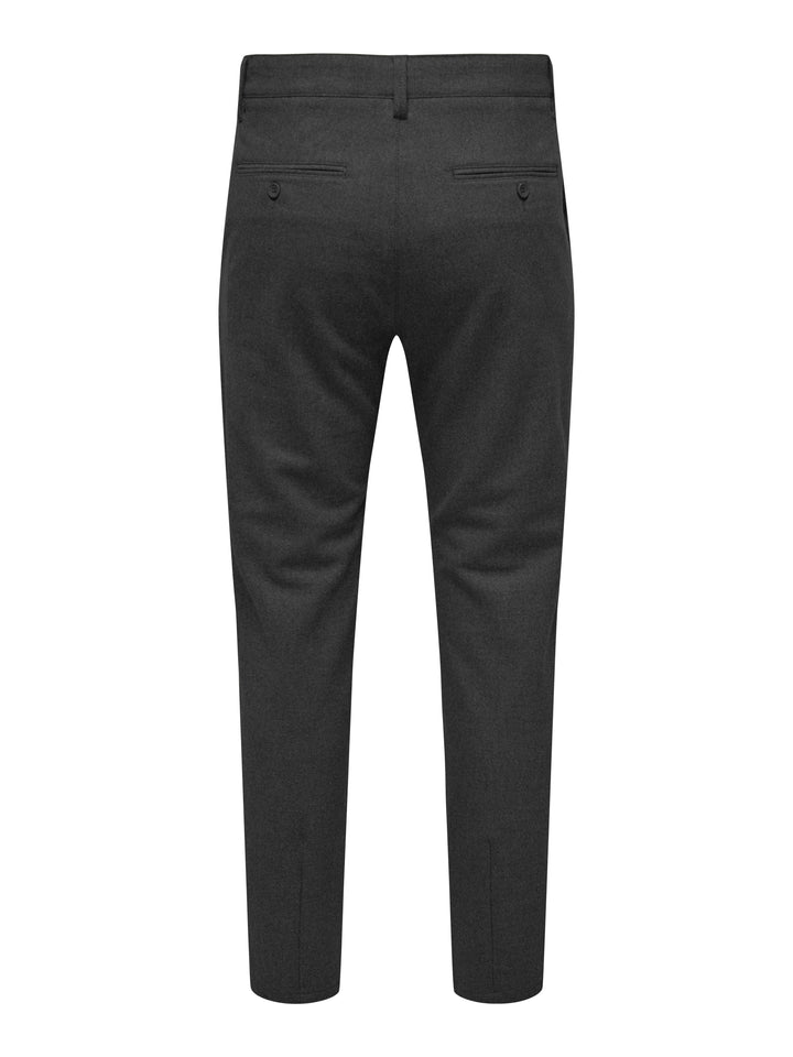 ONSMARK SLIM BRUSH PIQUE 0353 PANTS, Dark Grey Melange 187192 Bild 2