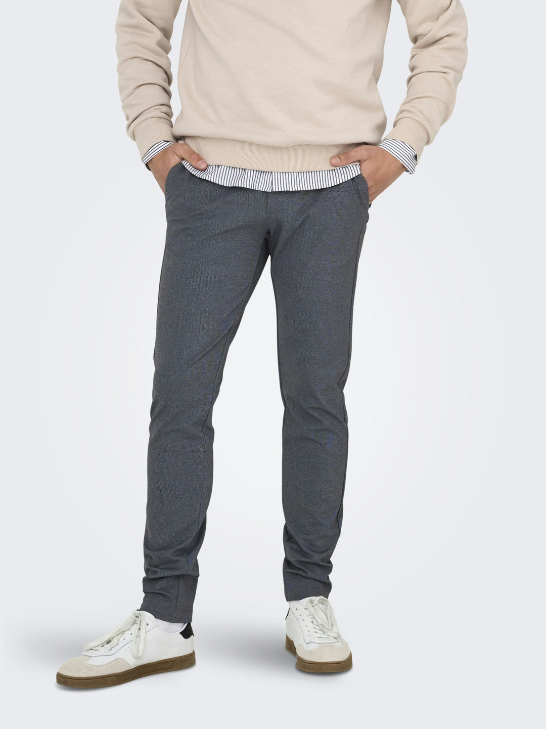 ONSMARK SLIM DITSY 020934 PANT NOOS, Dark Navy 187197 Bild 3
