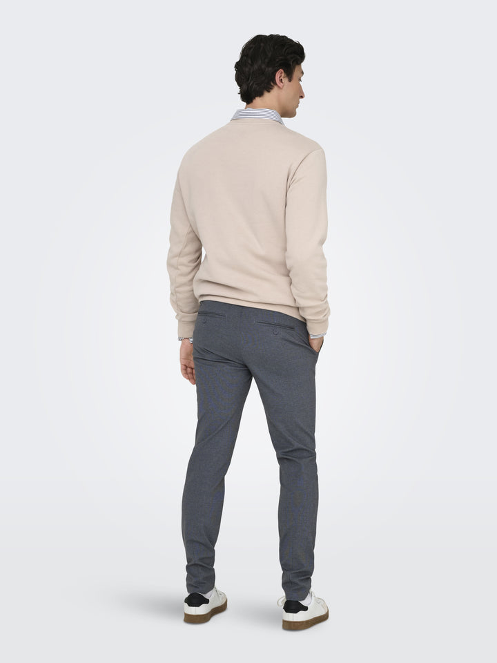 ONSMARK SLIM DITSY 020934 PANT NOOS, Dark Navy 187197 Bild 4