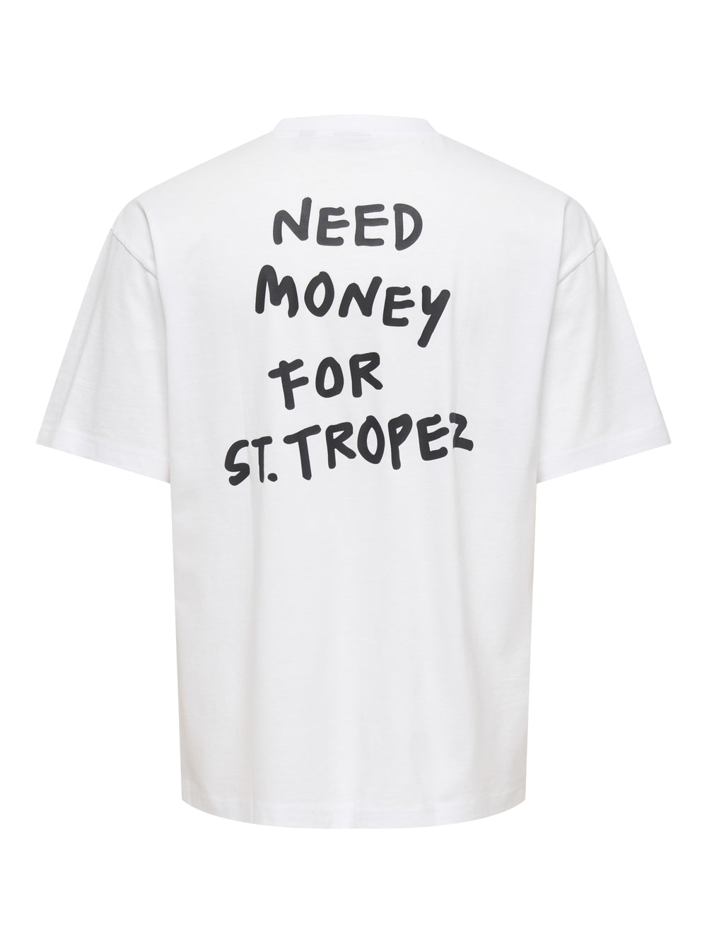 ONSMONEY LIFE LOOSE SS TEE, Bright White/NEED MONEY FOR ST TROP 209112001 Bild 2