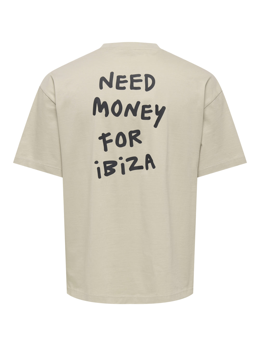 ONSMONEY LIFE LOOSE SS TEE, Silver Lining/NEED MONEY FOR IBIZA 261395002 Bild 2