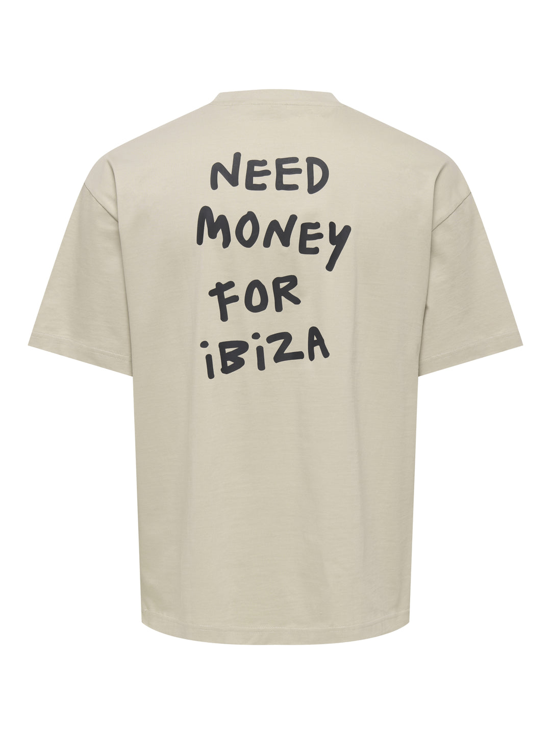ONSMONEY LIFE LOOSE SS TEE, Silver Lining/NEED MONEY FOR IBIZA 261395002 Bild 2