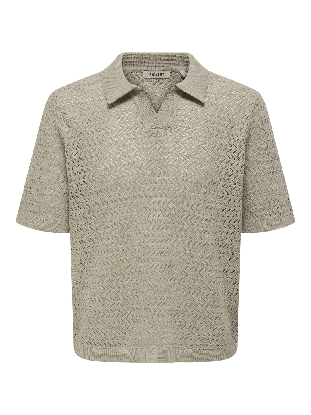 ONSNYLE 5 SS SPLIT POLO KNIT, String 299896 Bild 1