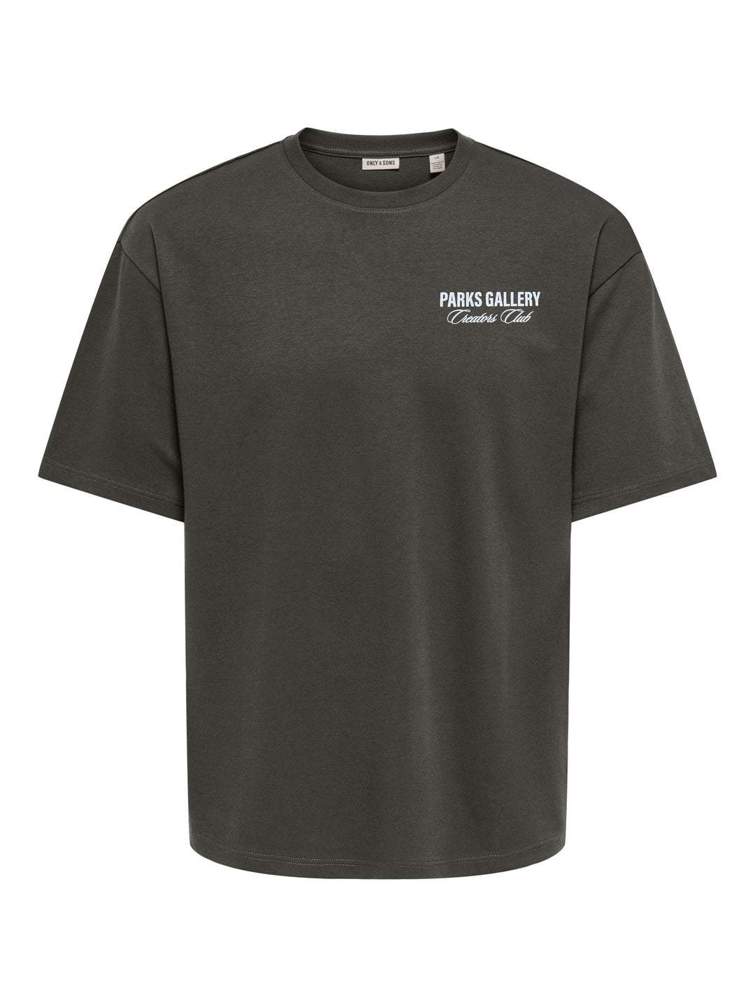 ONSPARKS GALLERY AIR BOXY SS TEE NO, Beluga/CENTRAL PARKS WHITE 300541008 Bild 1