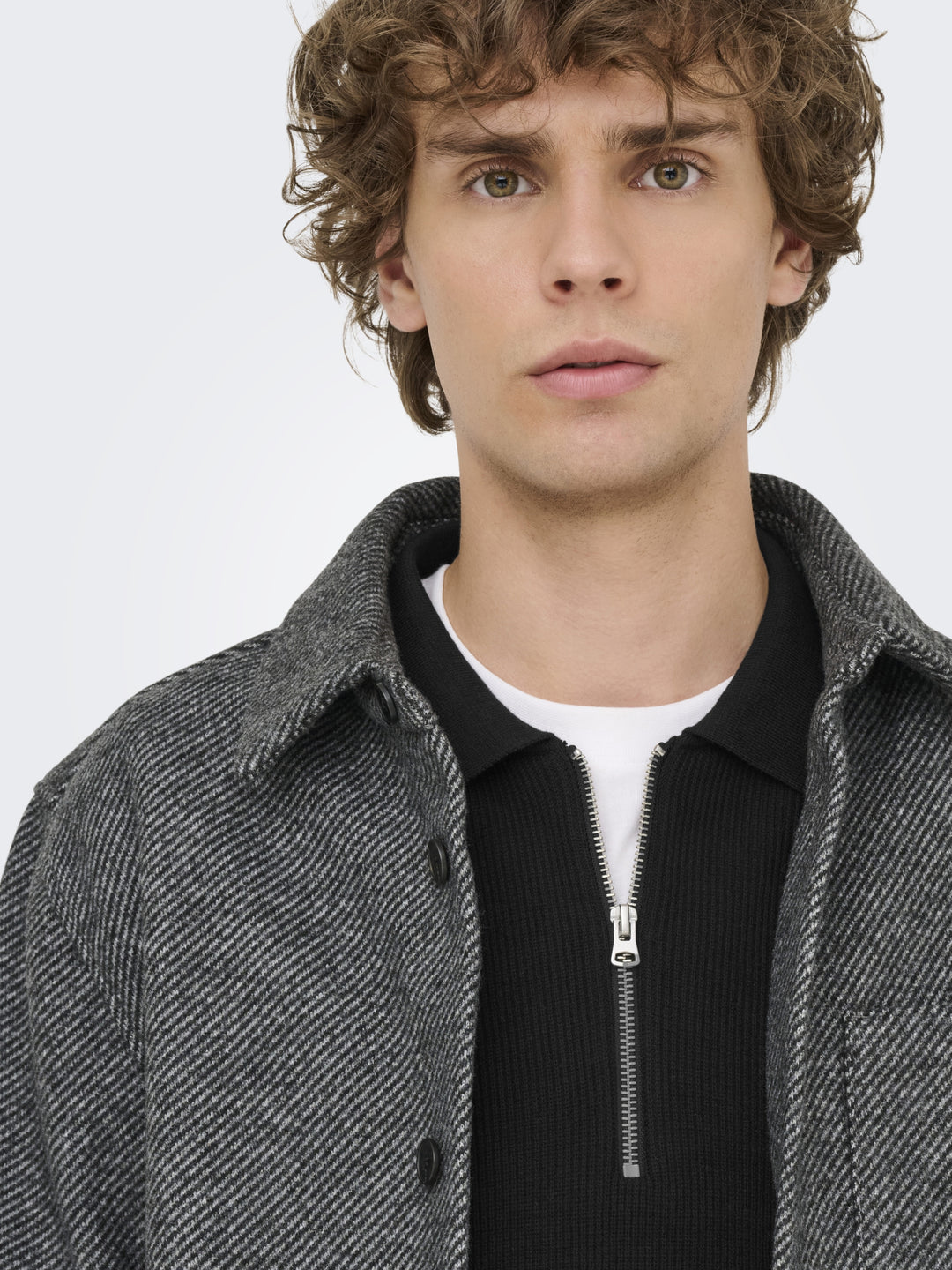 ONSPHIL REG 12 HALF ZIP POLO KNIT, Black 187679 Bild 7