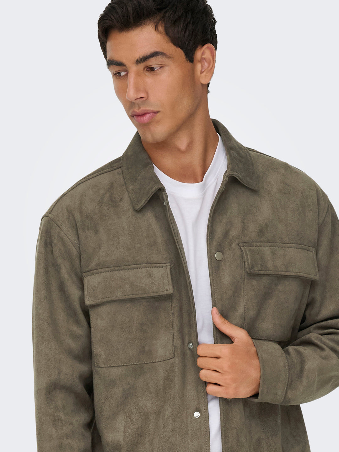 ONSRAVI FAKE SUEDE SHACKET OTW, Falcon 223682 Bild 3