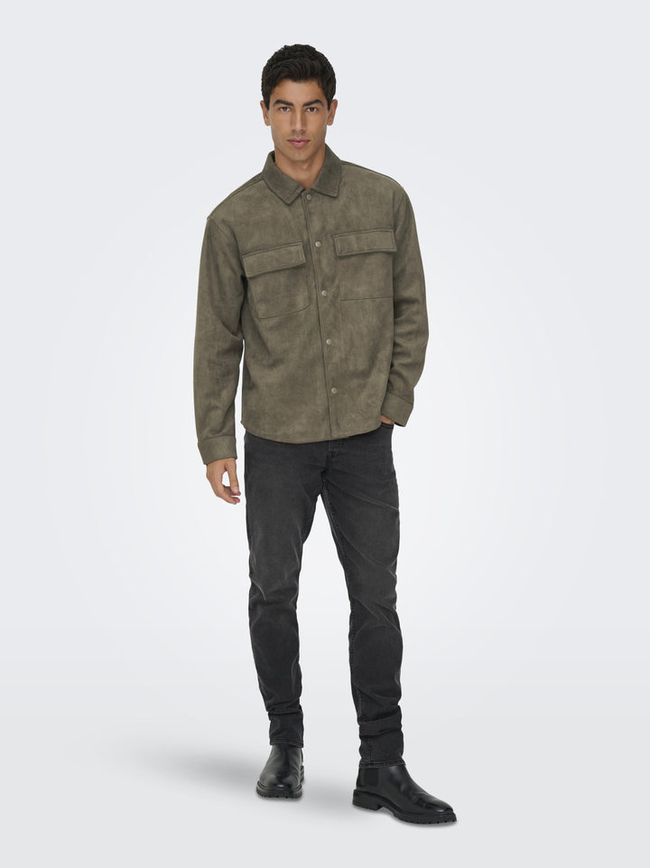 ONSRAVI FAKE SUEDE SHACKET OTW, Falcon 223682 Bild 5