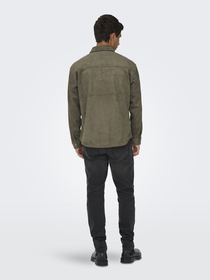 ONSRAVI FAKE SUEDE SHACKET OTW, Falcon 223682 Bild 7