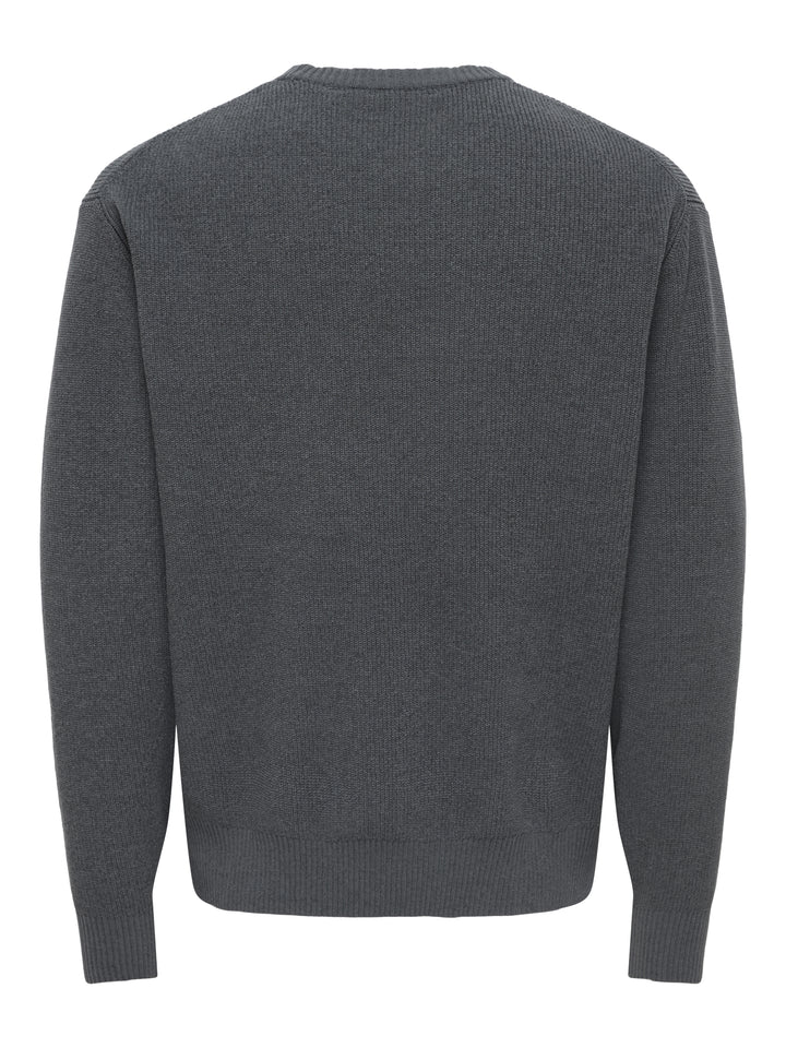 ONSRODGER RLX CREW NECK KNIT, Grey Pinstripe 209236 Bild 2