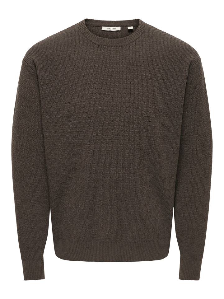 ONSRODGER RLX CREW NECK KNIT, Chocolate Brown 289315 Bild 1