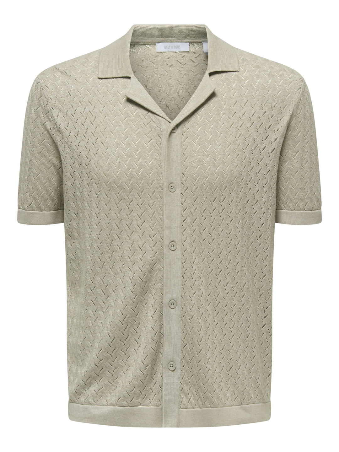 ONSSANTO REG SS RESORT SHIRT KNIT F, Pure Cashmere 305166 Bild 1